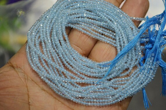 Aaa Natural Blue Topaz Diamantschliff Rondelle Facettiert 2 Mm , 13 Zoll Strang Mc05Aa0 Aaa Natural Blue Topaz Diamantschliff Rondelle Facettiert 2 Mm , 13 Zoll Strang Mc05Aa0 von GauravExports