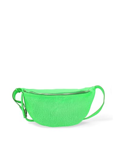 Damen-Gürteltasche aus 100% echtem Leder. Handwerkliches Produkt. Hergestellt in Italien GLX2219474623FBG Grün 32x20x11 cm von Gave Lux