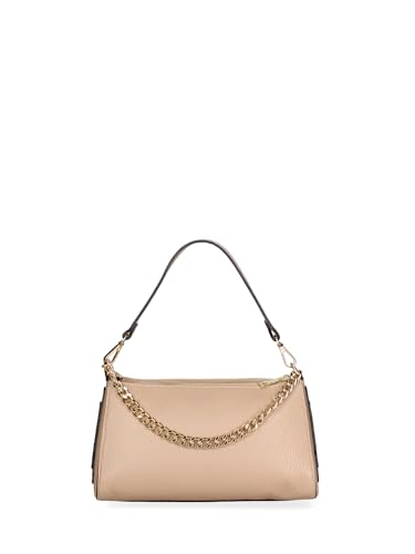 Gave Lux Damen-Handtasche aus echtem Leder, hergestellt in Italien, 26 x 14 x 12 cm, Taupe, Einheitsgröße von Gave Lux