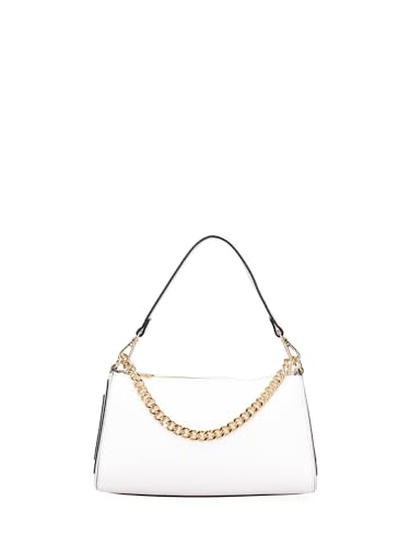 Gave Lux Damen-Handtasche aus echtem Leder, hergestellt in Italien, 26 x 14 x 12 cm, Weiß, Einheitsgröße von Gave Lux