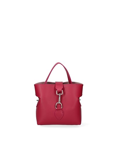 Gave Lux Damen Handtasche aus echtem Leder 18x17x9 cm GLX220738023FBG-PARENT, fuchsia von Gave Lux