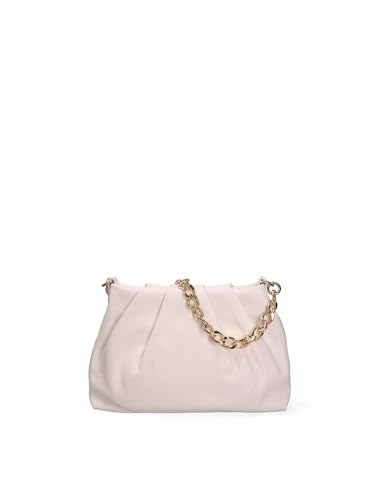 Gave Lux Damen-Schultertasche aus echtem Leder, hergestellt in Italien, 31 x 21 x 7 cm, Weiß, Einheitsgröße von Gave Lux
