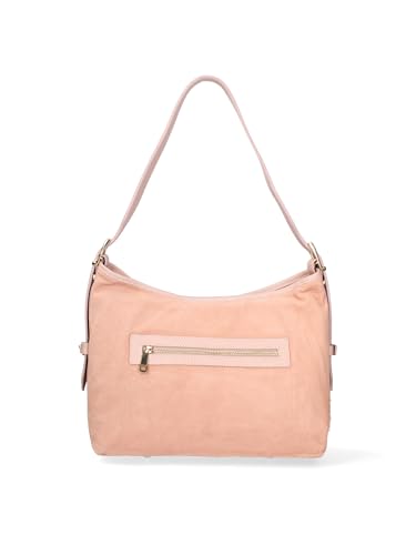 Gave Lux Damen-Schultertasche aus echtem Leder, hergestellt in Italien, 31 x 26 x 11,5 cm, altrosa, Einheitsgröße von Gave Lux