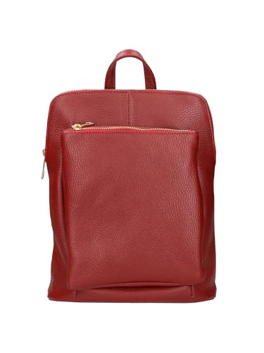 Gave Lux Damenrucksack, handgefertigtes Produkt, Obermaterial: echtes Leder, hergestellt in Italien, GLX220651423FBG-PARENT23 x 29 x 6,5 cm, D10 Dunkelrot Gave Lux Damenrucksack, handgefertigtes Produkt, Obermaterial: echtes Leder, hergestellt in Italien, GLX220651423FBG-PARENT23 x 29 x 6,5 cm, D10 Dunkelrot von Gave Lux