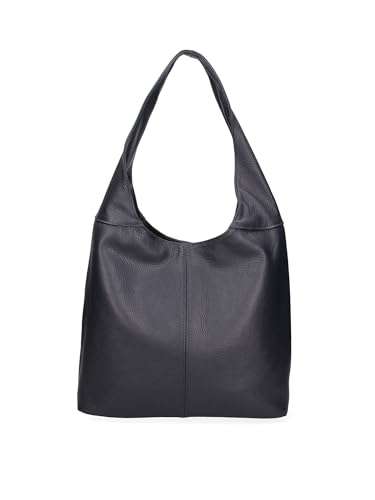 Gave Lux Damentasche aus echtem Dollar-Leder. Handwerkliches Produkt. Hergestellt in Italien GLX220702923FBG Dunkelblau 39x55x13 cm von Gave Lux
