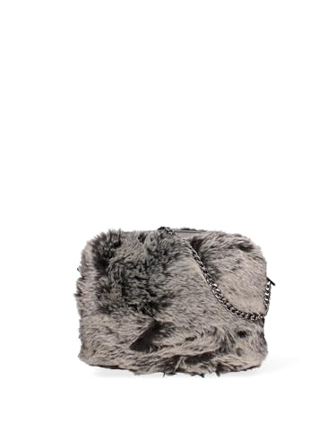 Gave Lux GLX22848923FBG-PARENT Damen-Schultertasche aus echtem Leder Made in Italy 18,5 x 22 x 10 cm, dunkelgrau von Gave Lux