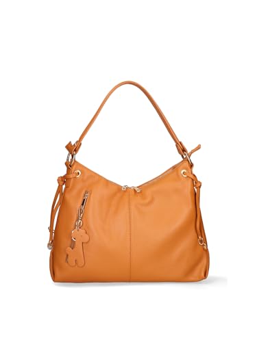 Gave Lux Schultertasche umwandelbar in einen Damenrucksack aus echtem Leder Made in Italy 39 x 30 x 12 cm, Leder, Einheitsgröße von Gave Lux