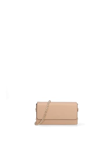 Gave Lux Umhängetasche für Damen aus echtem Leder, hergestellt in Italien, 18 x 9,5 x 5 cm, beige, Einheitsgröße von Gave Lux