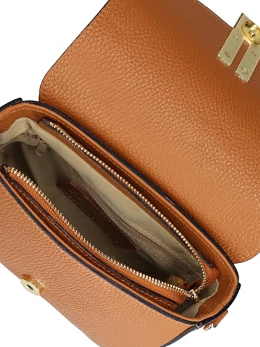 Gave Lux Umhängetasche für Damen aus echtem Leder, hergestellt in Italien, 21 x 13 x 6 cm, Leder, Einheitsgröße von Gave Lux