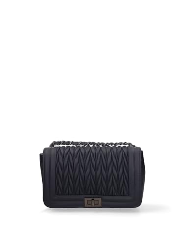 Gave Lux Umhängetasche für Damen aus echtem Leder, hergestellt in Italien, 23 x 14 x 7 cm, Jeansblau, Einheitsgröße von Gave Lux