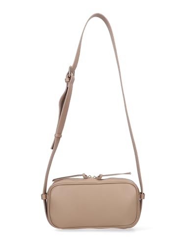 Gave Lux Umhängetasche für Damen aus echtem Leder, hergestellt in Italien, 24 x 11 x 6,5 cm, beige, Einheitsgröße von Gave Lux