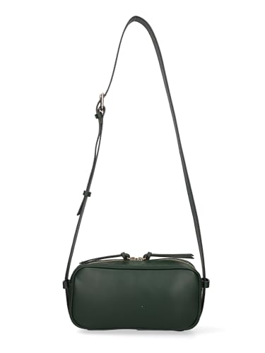 Gave Lux Umhängetasche für Damen aus echtem Leder, hergestellt in Italien, 24 x 11 x 6,5 cm, dunkelgrün, Einheitsgröße von Gave Lux