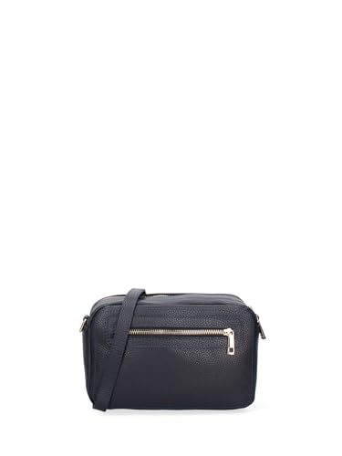 Gave Lux Umhängetasche für Damen aus echtem Leder, hergestellt in Italien, 24 x 16 x 10 cm, dunkelblau, Einheitsgröße von Gave Lux