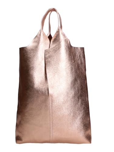 Gave Lux Umhängetasche für Damen. Handwerkliches Produkt. Außenmaterial: Echtes Leder. HERGESTELLT IN ITALIEN. GLX220535823FBG-L012_PINK. 44x38x3 cm von Gave Lux