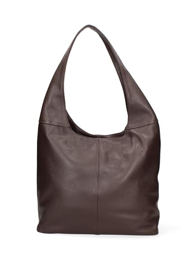 Gave Lux Umhängetasche für Damen. Handwerkliches Produkt. Außenmaterial: Echtes Leder. HERGESTELLT IN ITALIEN. GLX220702923FBG-D23_TMORO. 39x55x13 cm von Gave Lux