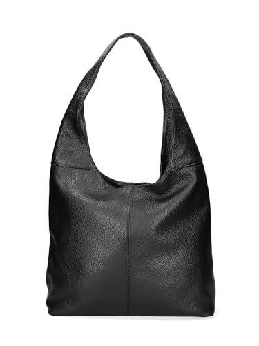 Gave Lux Umhängetasche für Damen. Handwerkliches Produkt. Außenmaterial: Echtes Leder. HERGESTELLT IN ITALIEN. GLX220702923FBG-D28_BLACK. 39x55x13 cm von Gave Lux