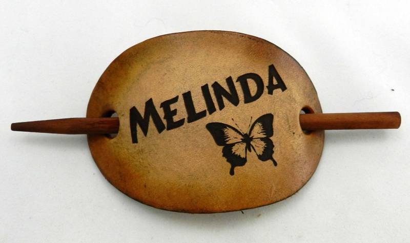 Leder Barrette Personalisiert. Wähle Aus Acht Designs von GavereLeather