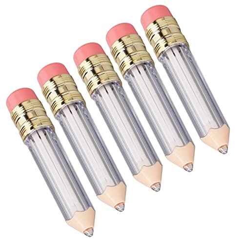 5 Stück Leere Lipgloss-Röhrenbehälter, 5 Ml Bleistiftförmige Leere Lipgloss-Röhre, Nachfüllbare Lippenbalsambehälter, DIY-Lippenölflaschen Für Frauen Und Mädchen von Gavigain