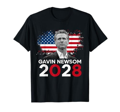 Gavin Newsom 2028 Für Präsidenten Wahlkampagne Männer Frauen T-Shirt Gavin Newsom 2028 Für Präsidenten Wahlkampagne Männer Frauen T-Shirt von Gavin Newsom 2028 For President Campaign Co.