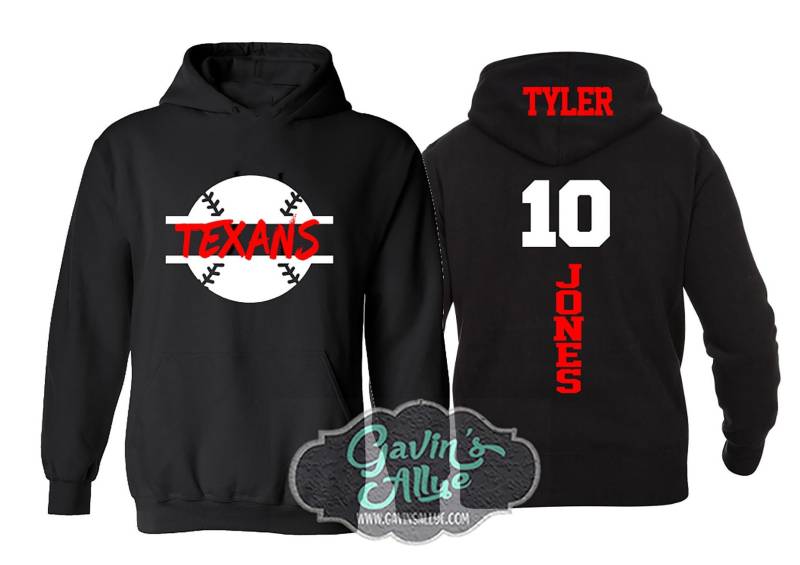 Baseball Hoodies | Baseball-Shirts Passen Sie Mit Ihrem Team & Farben Erwachsenen - Oder Jugendgrößen von GavinsAllye