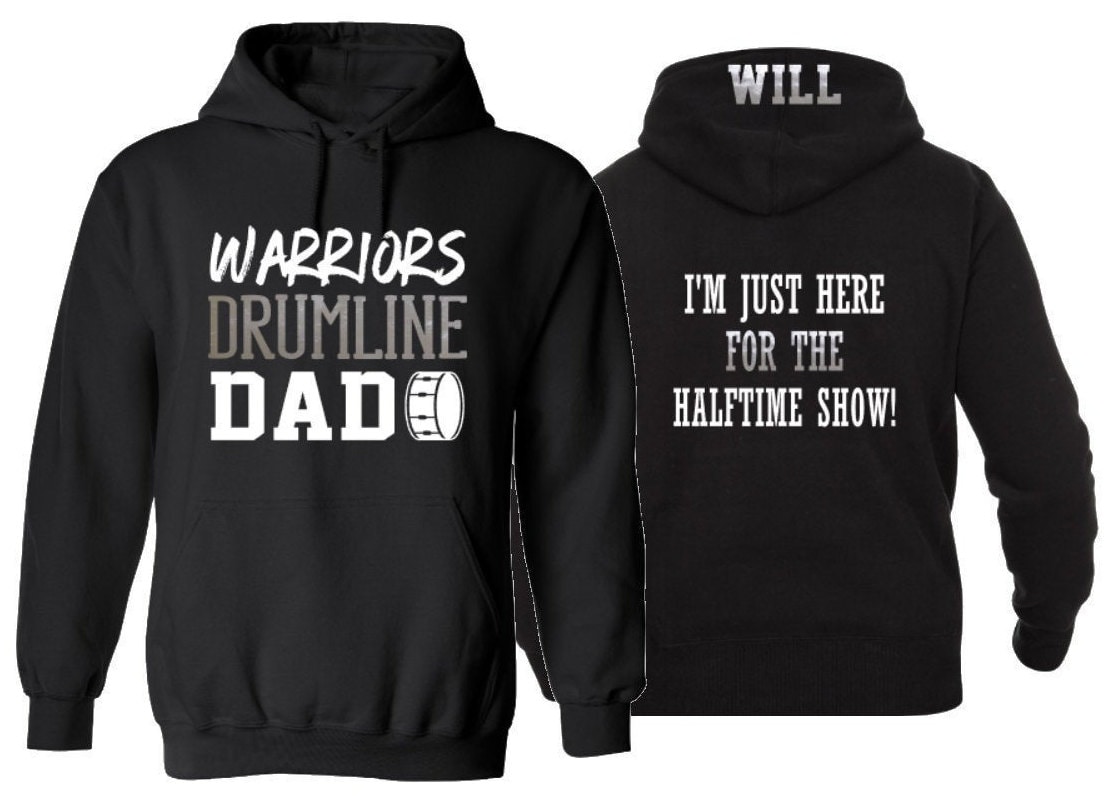 Drumline Dad Hoodie | Vatertags Geschenk Für Ihn Papa Benutzerdefinierte Band Personalisiertes von GavinsAllye