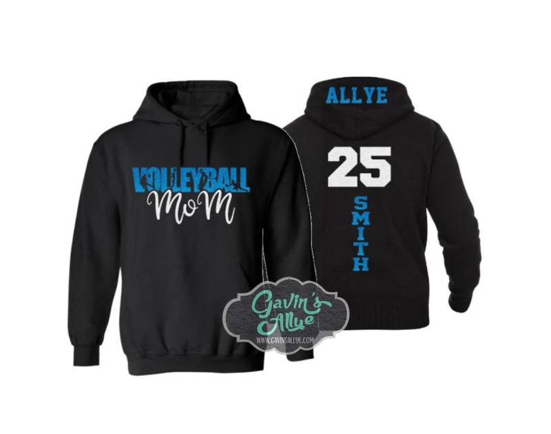 Glitzer Beachvolleyball Mom Hoodie | Hoodies Korbball Bling Beachvolleyball-Geist Tragen Farben Anpassen von GavinsAllye