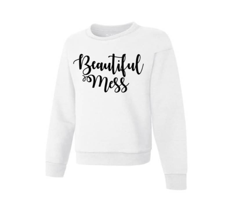 Schön Durcheinander Rundhals Sweatshirt | Ziehen Über Rundhalspulli von GavinsAllye