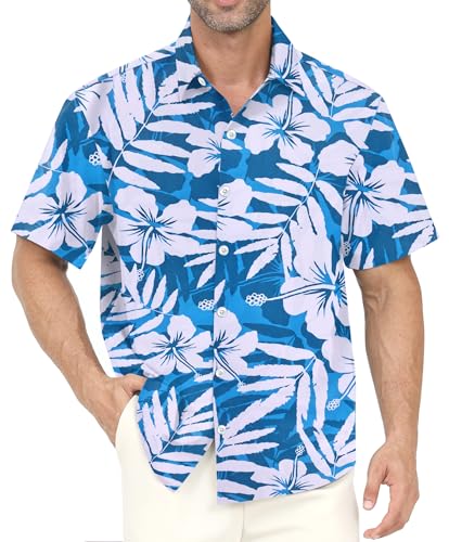 Gavliuu Hawaii Hemd Männer, Herren Hawaiihemd Casual Freizeit Blumen Kurzarmhemd Gavliuu Hawaii Hemd Männer, Herren Hawaiihemd Casual Freizeit Blumen Kurzarmhemd von Gavliuu