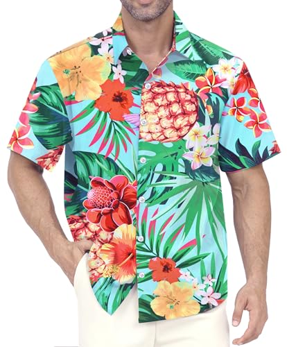 Gavliuu Hawaii Hemd Männer, Herren Hawaiihemd Casual Freizeit Blumen Kurzarmhemd Gavliuu Hawaii Hemd Männer, Herren Hawaiihemd Casual Freizeit Blumen Kurzarmhemd von Gavliuu