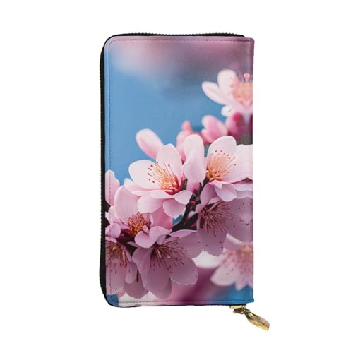 GaxfjRu Abstrakte geometrische praktische Damengeldbörse - Kunstleder mit Metallreißverschluss, mehreren Fächern und Kartenfächern, Plum Blossom, Einheitsgröße, Classic von GaxfjRu