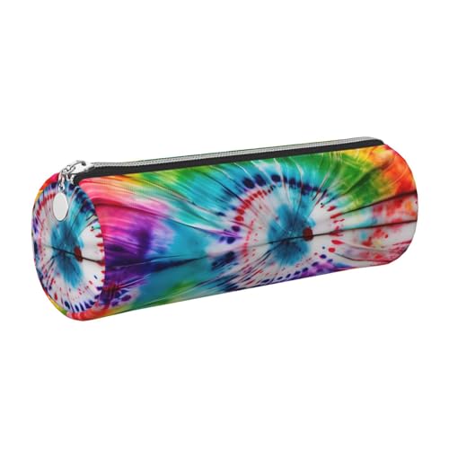 GaxfjRu Batiketui für Füllfederhalter, Hippies, Leder, mit Reißverschluss, weich, genarbt von GaxfjRu