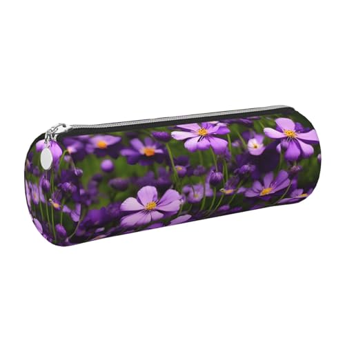 GaxfjRu Etui für Füllfederhalter, Leder, mit Reißverschluss, Violett von GaxfjRu