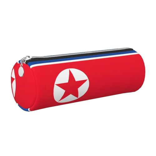 GaxfjRu Etui mit koreanischer Flagge, Leder, mit Reißverschluss, für Füllfederhalter und Kugelschreiber, weich, genarbt von GaxfjRu