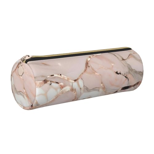 GaxfjRu Federmäppchen für Füllfederhalter, Rotgold, Marmor-Leder, mit Reißverschluss, weich, genarbt von GaxfjRu