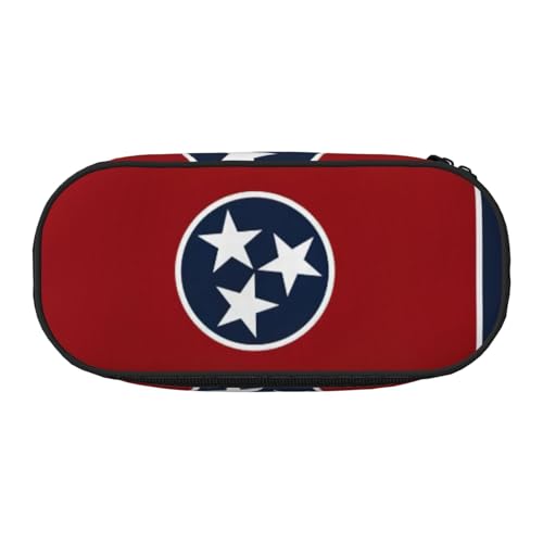 GaxfjRu Federmäppchen mit Tennessee-Flagge, großes Fassungsvermögen, für Zuhause, Uni, Büro, Organizer für Erwachsene, Studenten von GaxfjRu