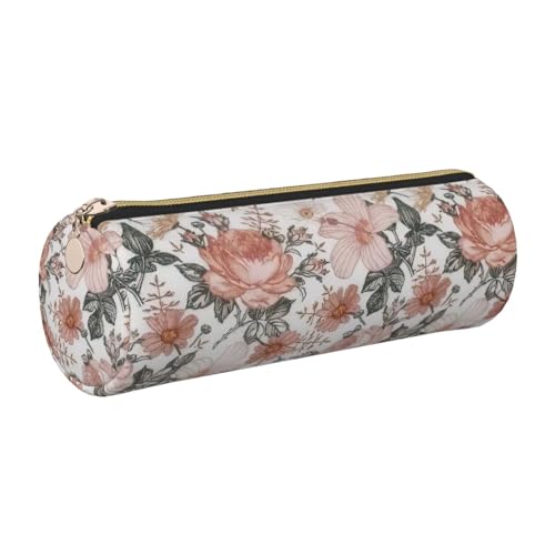 GaxfjRu Flower Paris Eiffelturm Leder mit Reißverschluss für Füllfederhalter und Kugelschreiber, Tasche von GaxfjRu