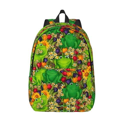 GaxfjRu Frog Wasserabweisender Rucksack – Laptop-freundliche Büchertasche für Herren – Vielseitiger Reiserucksack mit hoher Kapazität, Schwarz , M GaxfjRu Frog Wasserabweisender Rucksack – Laptop-freundliche Büchertasche für Herren – Vielseitiger Reiserucksack mit hoher Kapazität, Schwarz , M von GaxfjRu