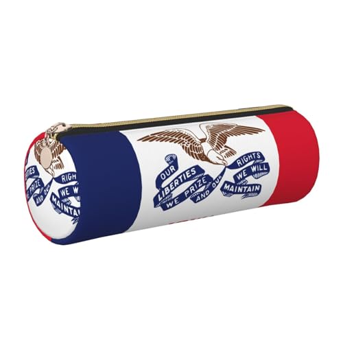 GaxfjRu Iowa Federhalter für Füllfederhalter und Bleistifte, Leder, mit Reißverschluss, genarbt, weich von GaxfjRu