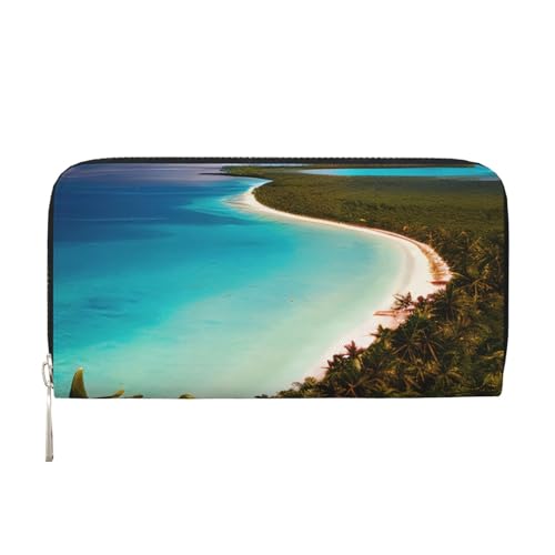 GaxfjRu Island of Cuba Print Small Leather Wallet for Women Ladies Credit Card Holder Women Pocket Purse von GaxfjRu