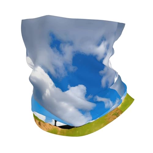 GaxfjRu Multifunktions-Halstuch, Motiv: Traktor unter blauem Himmel und weißen Wolken, für Herren und Damen, für Arbeit, Laufen, Sport GaxfjRu Multifunktions-Halstuch, Motiv: Traktor unter blauem Himmel und weißen Wolken, für Herren und Damen, für Arbeit, Laufen, Sport von GaxfjRu