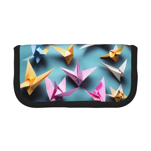 GaxfjRu Origami-Papier-Kraniche-Tasche mit niedlichen Punkten, organisierte Aufbewahrung für Picknicks und den täglichen Gebrauch, Make-up-Tasche, Stifthalter von GaxfjRu