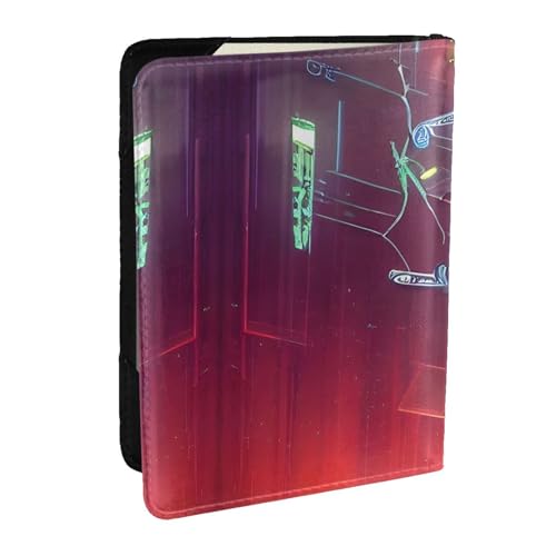 GaxfjRu Reisepasshülle mit Pfeilmotiv, Leder, wasserdicht, Reisebrieftasche, Reisepasshülle für Damen und Herren, Schwarz , Einheitsgröße von GaxfjRu