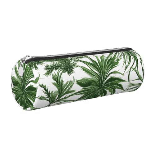 GaxfjRu Rundes Federmäppchen aus Kunstleder mit Blütenkräutern und krautigen Pflanzen – Aufbewahrung für Stifte, Bleistifte, Marker, Kleinbedarf, Metall-Reißverschluss mit Leder, silber, Einheitsgröße GaxfjRu Rundes Federmäppchen aus Kunstleder mit Blütenkräutern und krautigen Pflanzen – Aufbewahrung für Stifte, Bleistifte, Marker, Kleinbedarf, Metall-Reißverschluss mit Leder, silber, Einheitsgröße von GaxfjRu