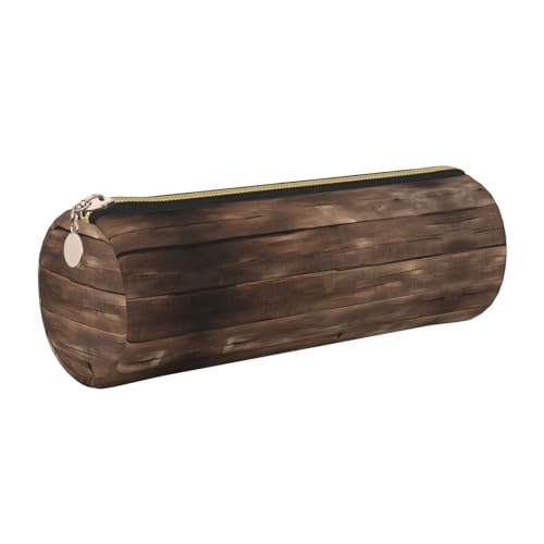 GaxfjRu Rustikales Federmäppchen aus Leder mit Reißverschluss, für Tintenroller und Bleistifte, weich, genarbt von GaxfjRu