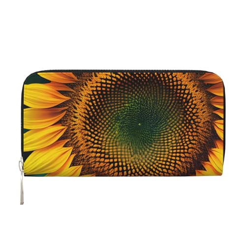 GaxfjRu You are My Sunshine Geldbörse mit Sonnenblumen-Druck, klein, Leder, Kreditkartenetui, Damengeldbörse von GaxfjRu