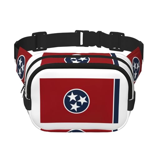 Große Bauchtasche für Damen, Motiv: Tennessee-Flagge, Schwarz, Einheitsgröße von GaxfjRu