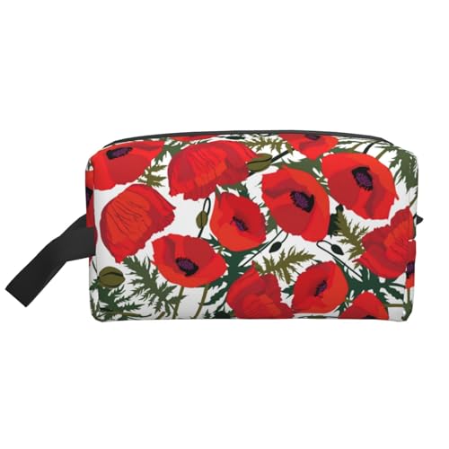 Kosmetiktasche mit Blumenmuster, geräumige Kapazität, Kulturbeutel für Herren, Reise-Kulturbeutel, weiß, Einheitsgröße Kosmetiktasche mit Blumenmuster, geräumige Kapazität, Kulturbeutel für Herren, Reise-Kulturbeutel, weiß, Einheitsgröße von GaxfjRu