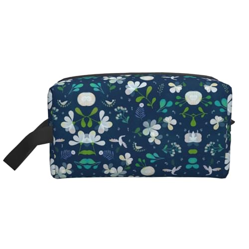 Kosmetiktasche mit Gras- und Taubenmuster, geräumige Kapazität, für Damen, Kulturbeutel für Herren, Reise-Kulturbeutel, weiß, Einheitsgröße Kosmetiktasche mit Gras- und Taubenmuster, geräumige Kapazität, für Damen, Kulturbeutel für Herren, Reise-Kulturbeutel, weiß, Einheitsgröße von GaxfjRu