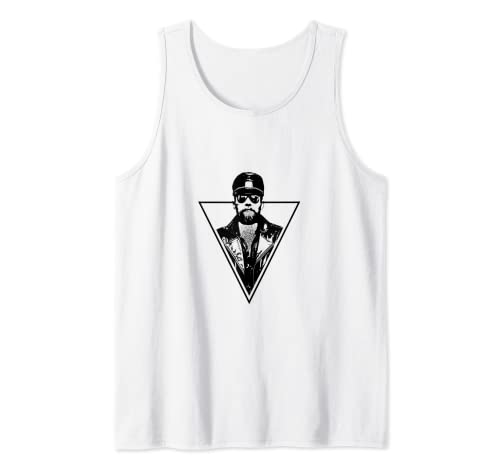 Herren Herren Maskuliner Bart Hairy Gay Daddy Bear Leder Pride Tom Tank Top Herren Herren Maskuliner Bart Hairy Gay Daddy Bear Leder Pride Tom Tank Top von Gay Daddy Artwork