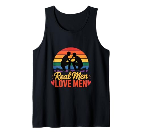 Echte Männer lieben Männer LGBT-Stolz-Flagge Tank Top von Gay LGBT rights Rainbow flag LGBTQ